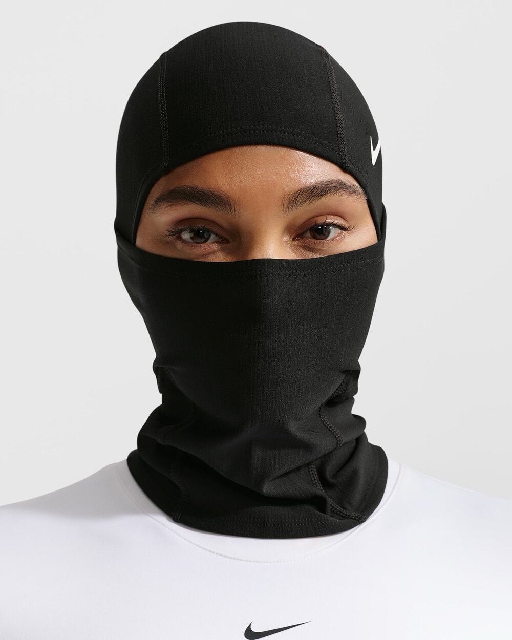 Nike Pro HyperWarm Hood Black Balaclava Ski Mask One Size